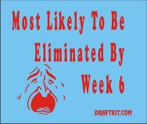 Most Likely To Be Eliminated By Week 6